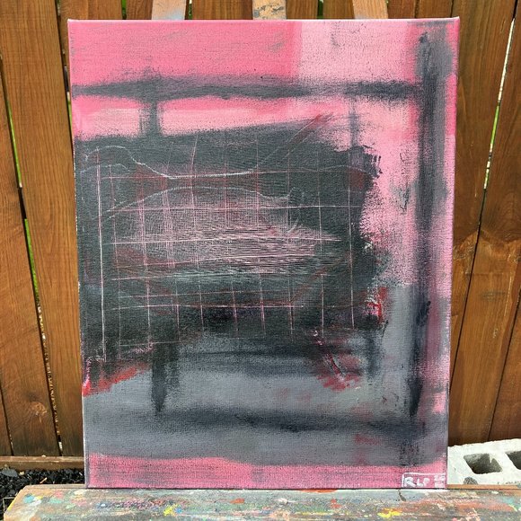 "Let's Talk About Cancer" (Acrylic Paint on Canvas)